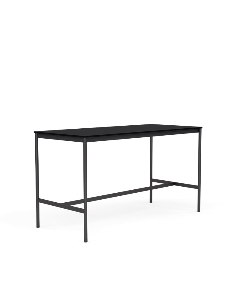 Base high - Table de bar noire - Structure noire